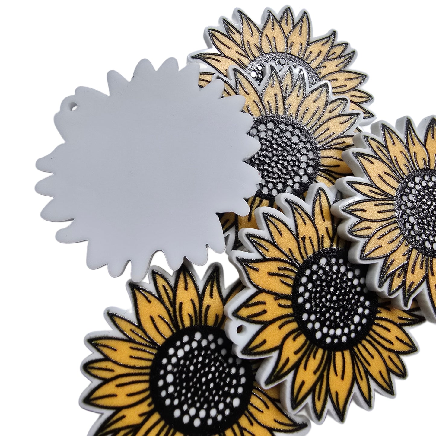 1 pr Sunflower acrylic