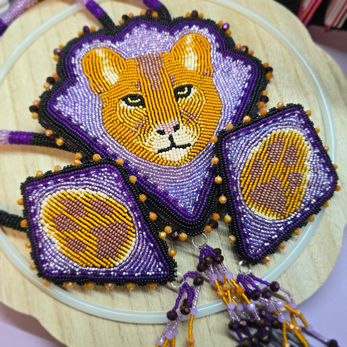 Mountain Lion beaded set