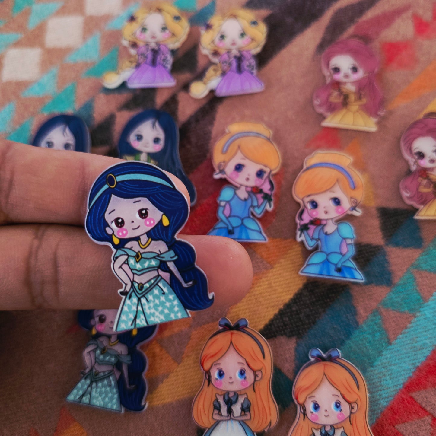 12 pc acrylic princess set flatback DIY