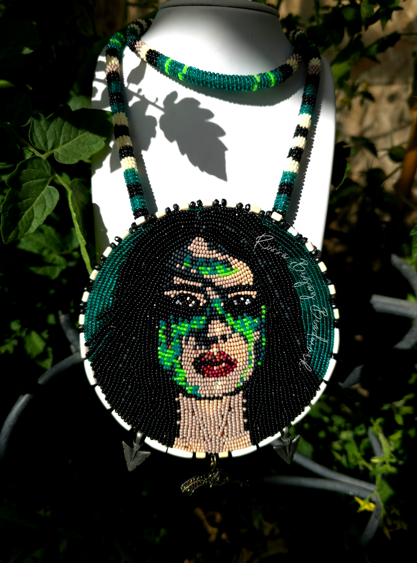 Naru inspired beaded medallion