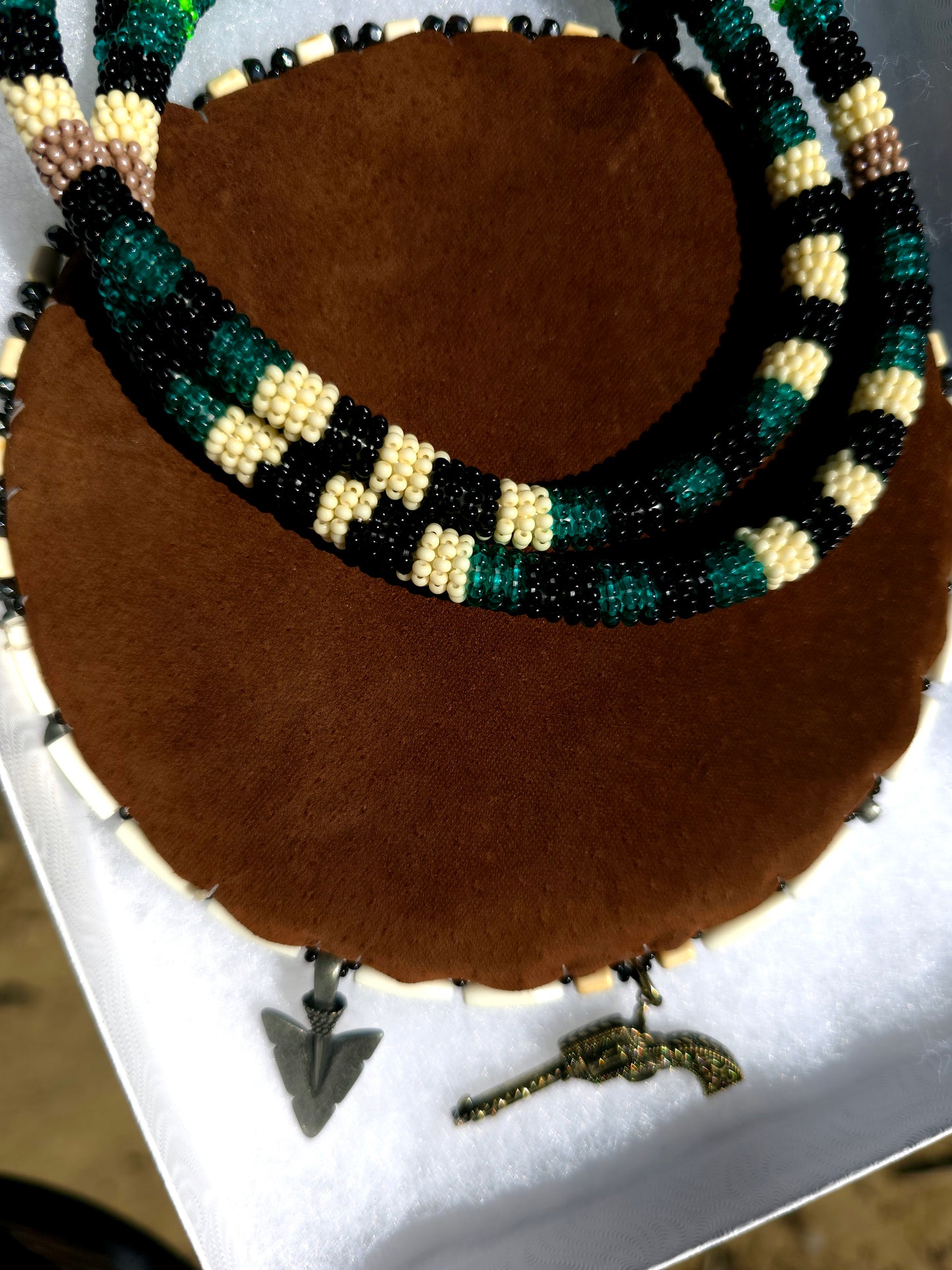 Naru inspired beaded medallion