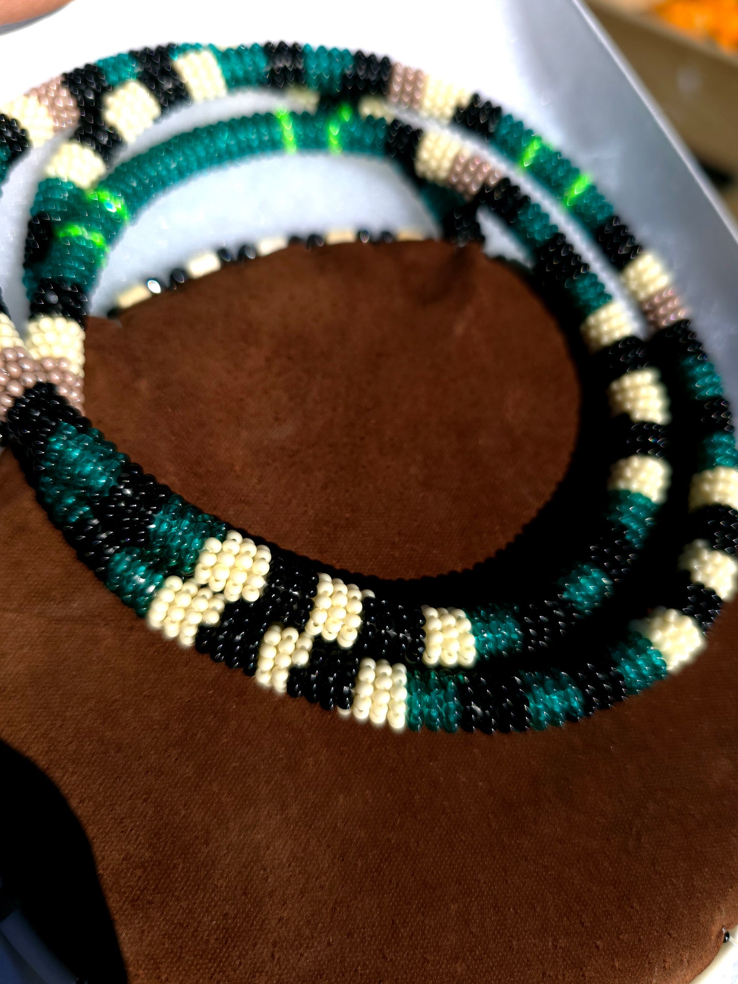 Naru inspired beaded medallion